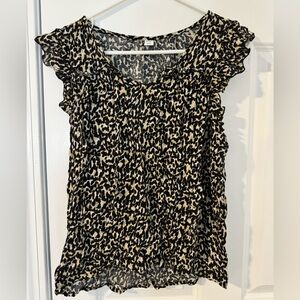 Cheetah print blouse